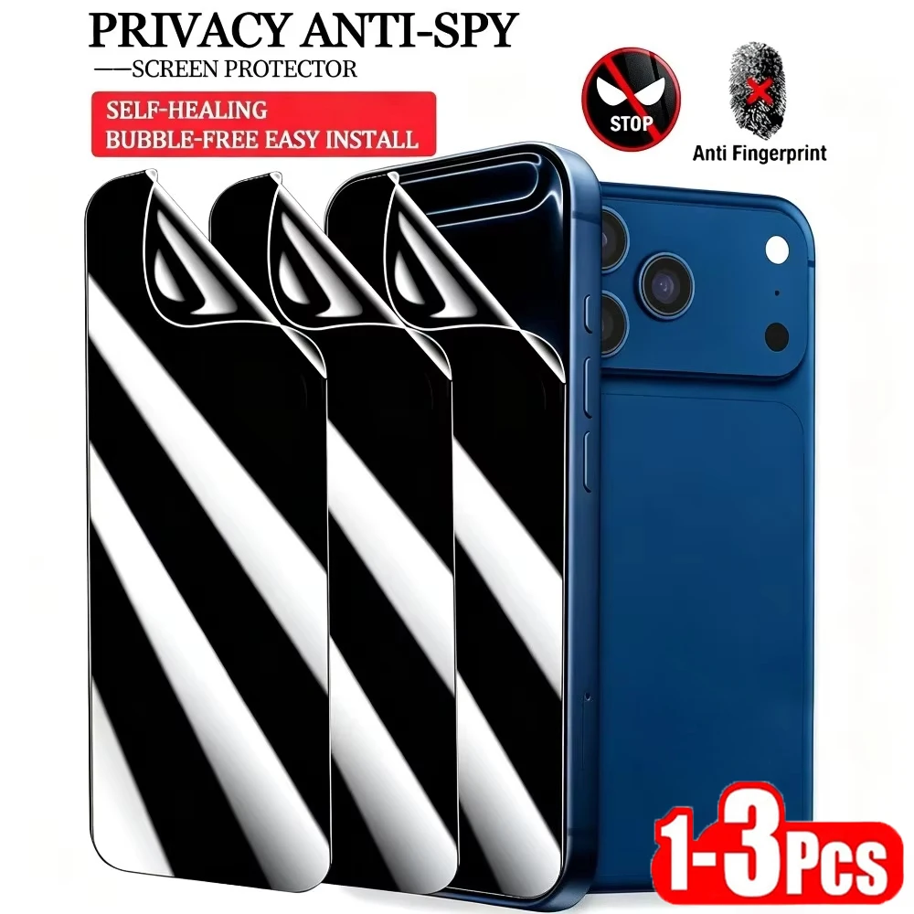 1-3PCS Full Cover Privacy Hydrogel Film For iPhone 16 17 15 13 11 12 14 Pro Max Air XR X XS Max Anti Scratch Screen Protector
1-3PCS Full Cover Privacy Hydrogel Film For iPhone 16 17 15 13 11 12 14 Pro Max Air XR X XS Max Anti Scratch Screen Protector