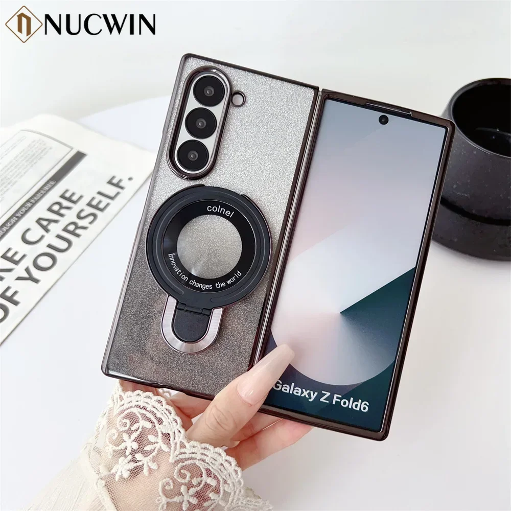 Luxury Glitter Gradient Magsafe Case for Samsung Galaxy Z Fold 6 5 4 3 Bracket Ring Holder Plating Cover for Galaxy ZFold6 Fold5
Luxury Glitter Gradient Magsafe Case for Samsung Galaxy Z Fold 6 5 4 3 Bracket Ring Holder Plating Cover for Galaxy ZFold6 Fold5