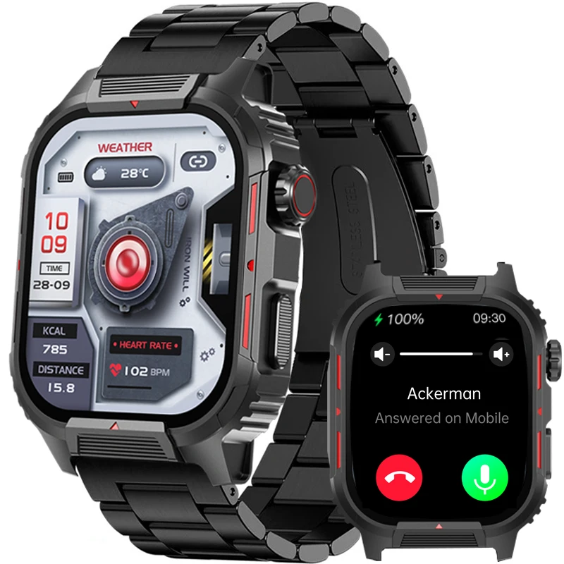 2024 Steel 2.01" Bluetooth Call Smart Watch Men Sports Fitness Tracker Watches IP67 Waterproof Smartwatch for Android IOS ZW47
2024 Steel 2.01" Bluetooth Call Smart Watch Men Sports Fitness Tracker Watches IP67 Waterproof Smartwatch for Android IOS ZW47