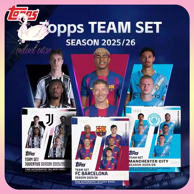Original Topps Season 2025-26 Team Set Manchester City Collection Cards Football Star Peripheral Collection Toys Boys Gift
Original Topps Season 2025-26 Team Set Manchester City Collection Cards Football Star Peripheral Collection Toys Boys Gift