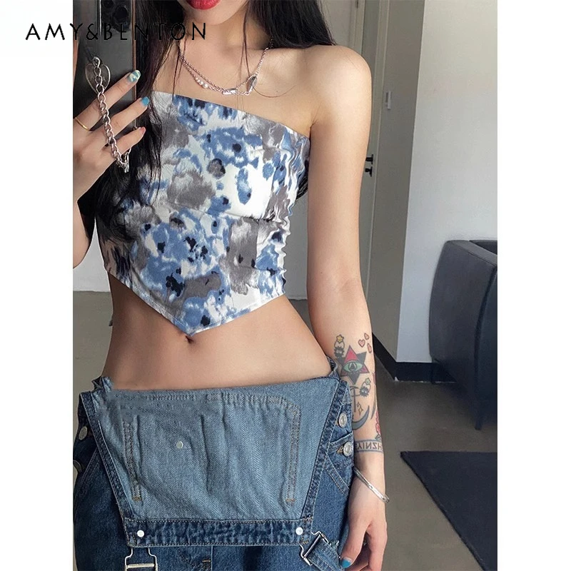 French Design Feeling Sweet Spicy Wind Summer Tie-dye Tube Top Unique and Chic Interior Fashion Versatile Vest Suspender Women
French Design Feeling Sweet Spicy Wind Summer Tie-dye Tube Top Unique and Chic Interior Fashion Versatile Vest Suspender Women