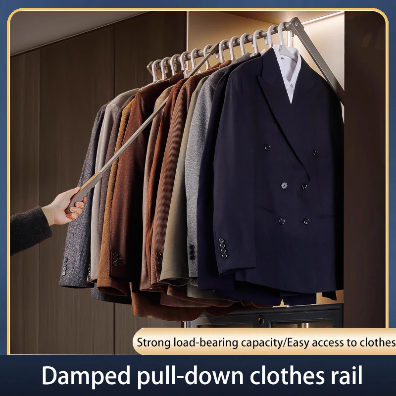 Wardrobe Pull-down Clothes Rail Wardrobe Pull-up Rod Cloakroom Telescopic Cloakroom Buffer Pull-down Lift Hanger
Wardrobe Pull-down Clothes Rail Wardrobe Pull-up Rod Cloakroom Telescopic Cloakroom Buffer Pull-down Lift Hanger