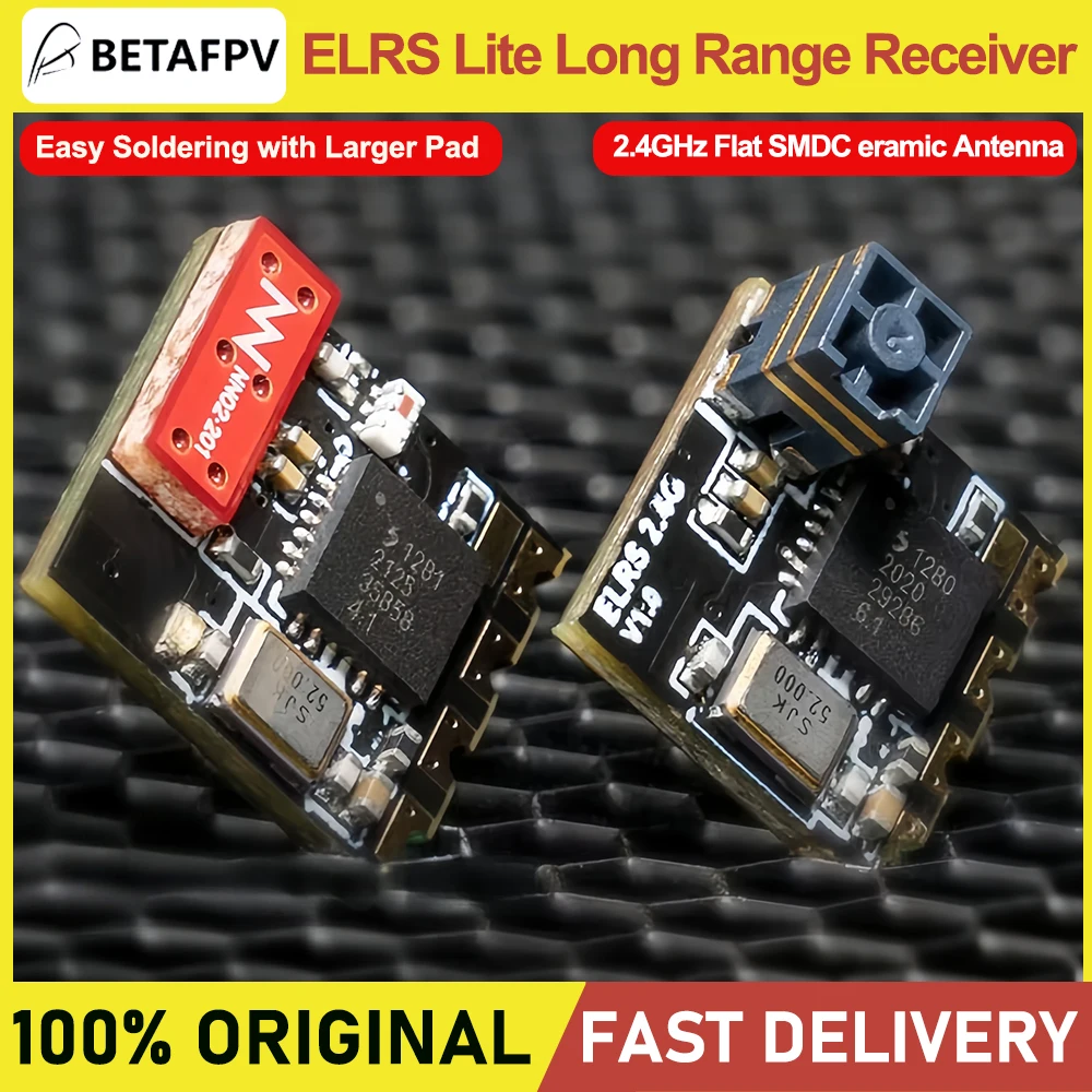 2026 Betafpv Elrs Lite Rx Flat Receiver 2.4ghz V1.2 Antenna Long Distance With Tower Antenna 10x10x6mm Drones For Rc Fpv
2026 Betafpv Elrs Lite Rx Flat Receiver 2.4ghz V1.2 Antenna Long Distance With Tower Antenna 10x10x6mm Drones For Rc Fpv