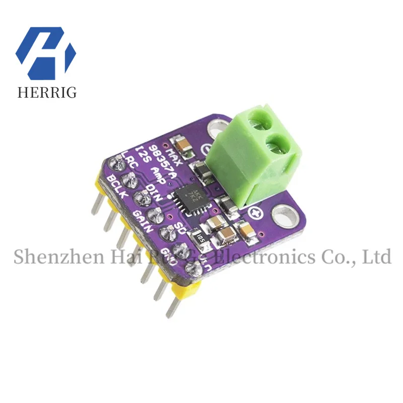MAX98357 I2S Audio Amplifier Module Filterless Class D amplification supports ESP32-S3 Raspberry pi
MAX98357 I2S Audio Amplifier Module Filterless Class D amplification supports ESP32-S3 Raspberry pi