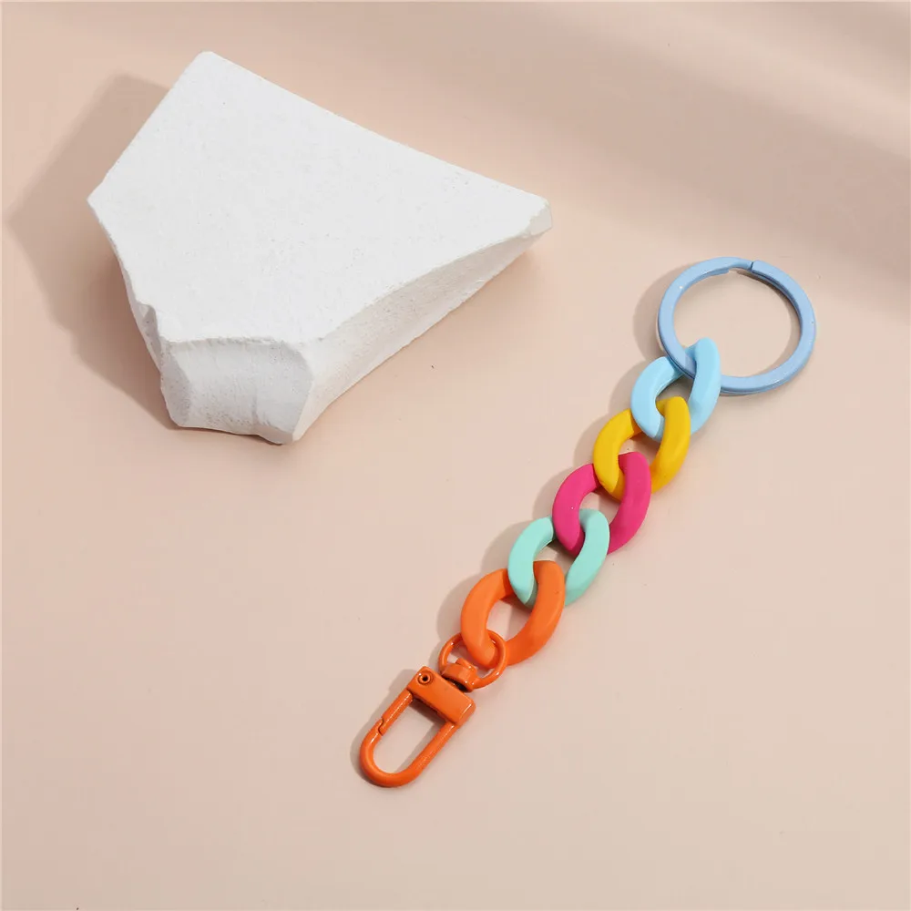 Acrylic Frosted Chain Keychain For Women Versatile Candy Color Creative Color Matching Car Ring Hanging Jewelry Bag Accessories
Acrylic Frosted Chain Keychain For Women Versatile Candy Color Creative Color Matching Car Ring Hanging Jewelry Bag Accessories