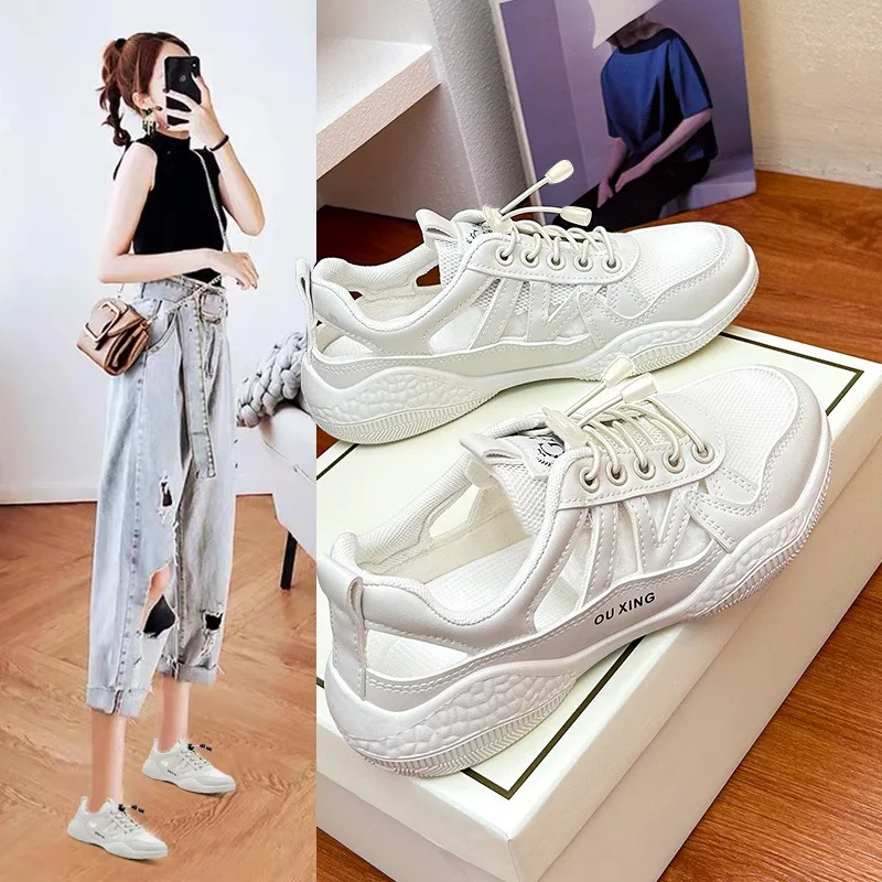 2025Women's Designer Sandals Summer Breathable Hollow Women Casual Beach Shoes Metal Decorative Transparent Women Shoes Sneakers
2025Women's Designer Sandals Summer Breathable Hollow Women Casual Beach Shoes Metal Decorative Transparent Women Shoes Sneakers