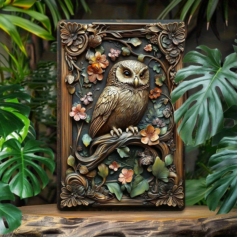 Metal Decoration, Aluminum Wall Art, Metal Tin Sign Ornate Floral Owl Aluminum Metal Art for Room, Bathroom, Wall Decoration
Metal Decoration, Aluminum Wall Art, Metal Tin Sign Ornate Floral Owl Aluminum Metal Art for Room, Bathroom, Wall Decoration