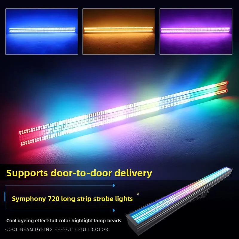 RGB Pixel Strobe Bar, Full-Color Running LED Pixel Light, DMX Stage Lamp for Live Streaming Bar Outdoor Club Wedding
RGB Pixel Strobe Bar, Full-Color Running LED Pixel Light, DMX Stage Lamp for Live Streaming Bar Outdoor Club Wedding
