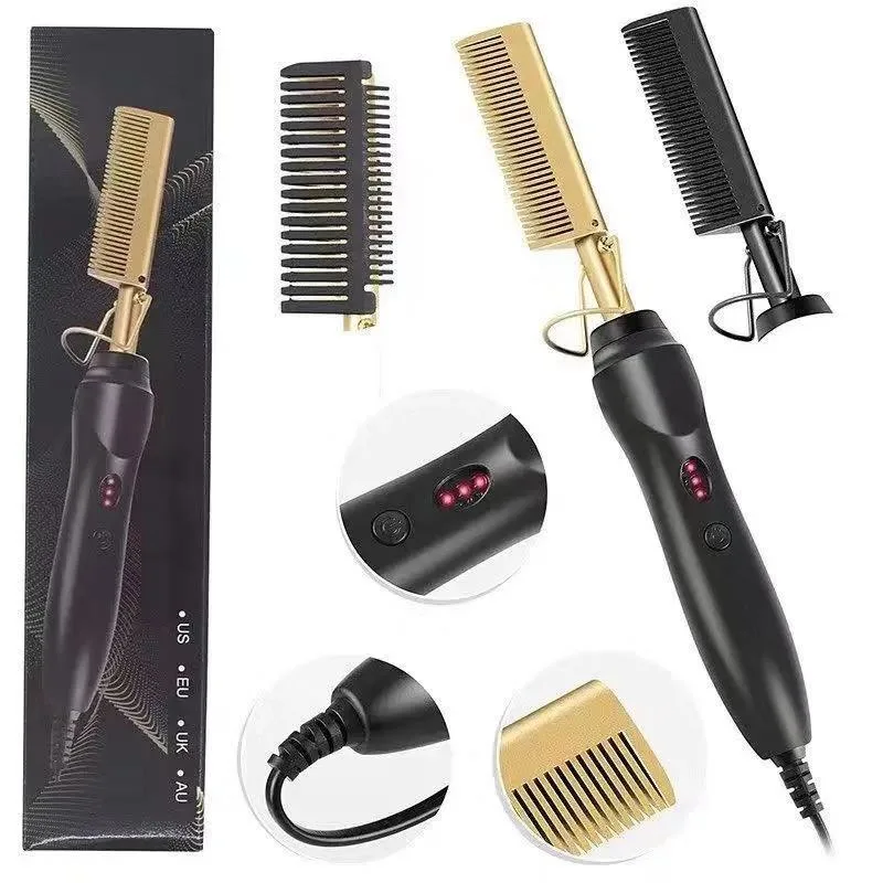 Hot Comb Hair Straightener Heat Pressing Combs - Ceramic Electric Straightening Comb for Natural Black Beard Wigs Holiday Gift
Hot Comb Hair Straightener Heat Pressing Combs - Ceramic Electric Straightening Comb for Natural Black Beard Wigs Holiday Gift