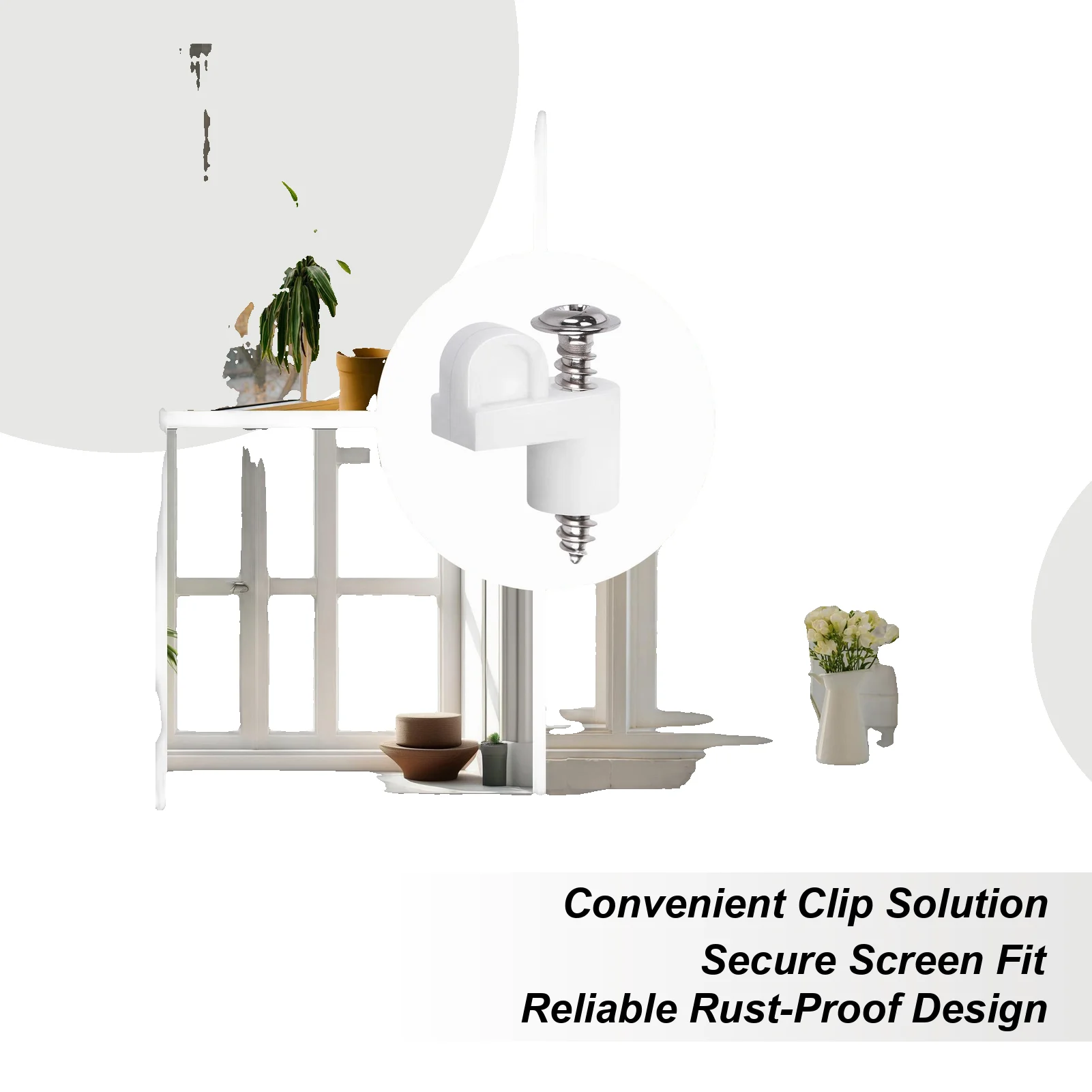 Зажимы для крепления оконного экрана, 48 шт., 3/8 дюйма, прочные зажимы для крепления оконного экрана для дома, общежития, офиса, квартиры
Зажимы для крепления оконного экрана, 48 шт., 3/8 дюйма, прочные зажимы для крепления оконного экрана для дома, общежития, офиса, квартиры