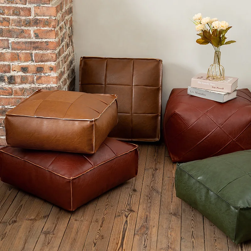 Moroccan PU Leather Pouf Floor Cushion Oil Wax Skin Embroider Craft Ottoman Footstool Futon Artificial Leather Unstuffed Cushion
Moroccan PU Leather Pouf Floor Cushion Oil Wax Skin Embroider Craft Ottoman Footstool Futon Artificial Leather Unstuffed Cushion