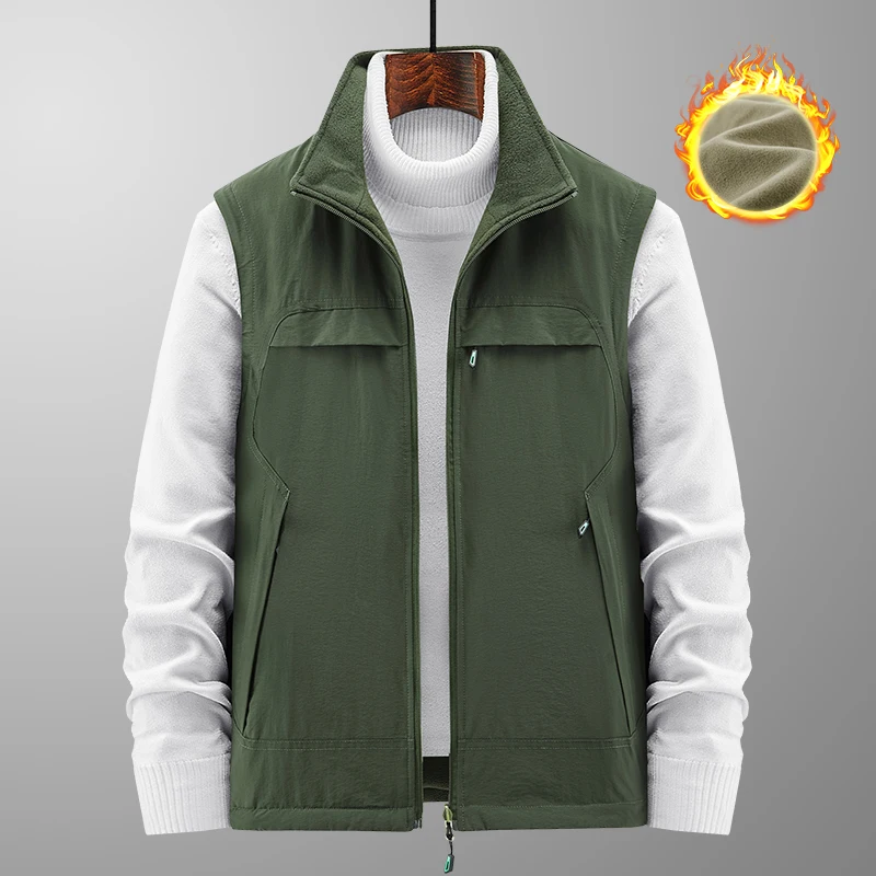 Vest Men's Multi-Pocket Basic Style New Men Outdoor Loose Vest Tooling Casual Jacket Vest Men Travel Fishing Work Outdoor Vest
Vest Men's Multi-Pocket Basic Style New Men Outdoor Loose Vest Tooling Casual Jacket Vest Men Travel Fishing Work Outdoor Vest