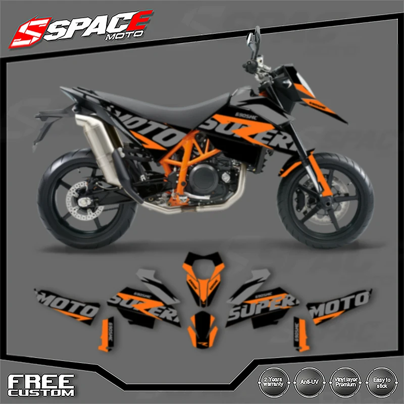 SPACE Custom Motorcycle Graphics For KTM 2007 2008 2009 2010 2011 SMR 690 R Decal Stickers Kits 008
SPACE Custom Motorcycle Graphics For KTM 2007 2008 2009 2010 2011 SMR 690 R Decal Stickers Kits 008