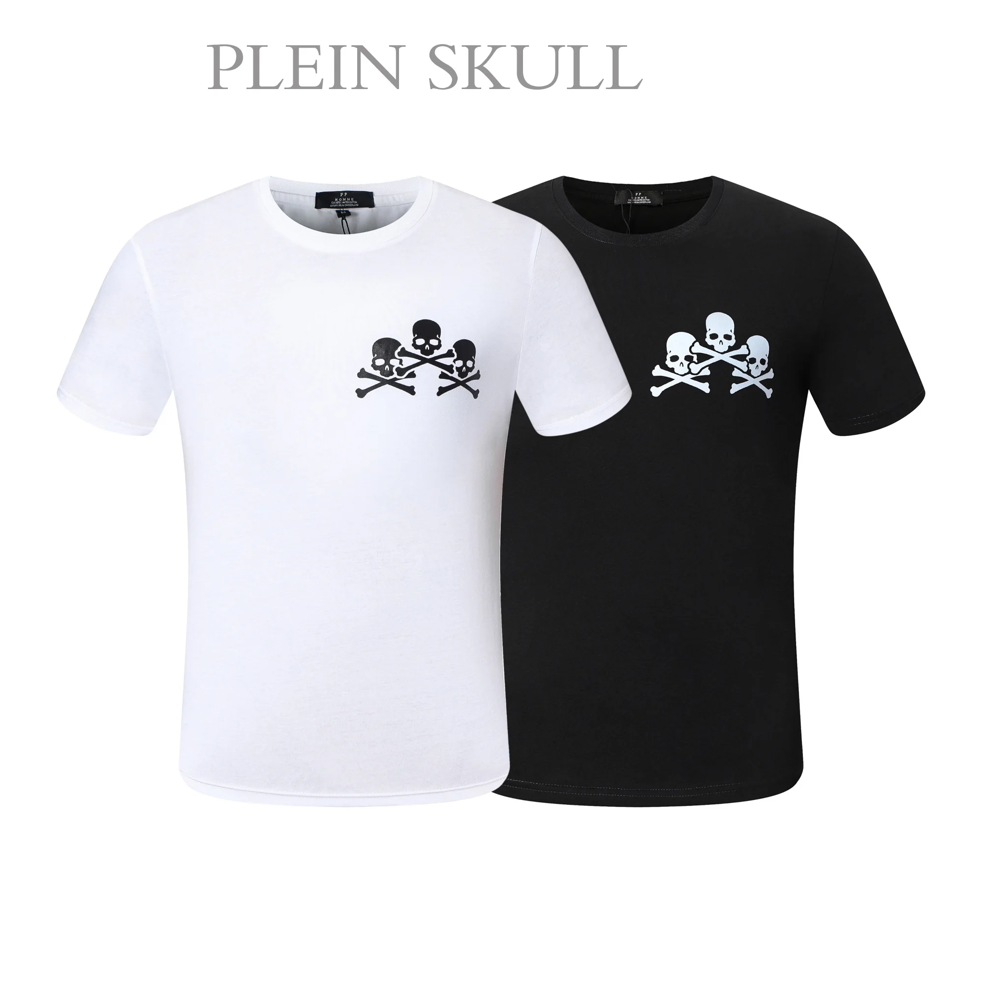 PP Skull Men's Casual Cotton T-shirt Classic Summer Gothic Breathable Fitness Short Sleeve Top Round Neck Unisex Sports Tee
PP Skull Men's Casual Cotton T-shirt Classic Summer Gothic Breathable Fitness Short Sleeve Top Round Neck Unisex Sports Tee