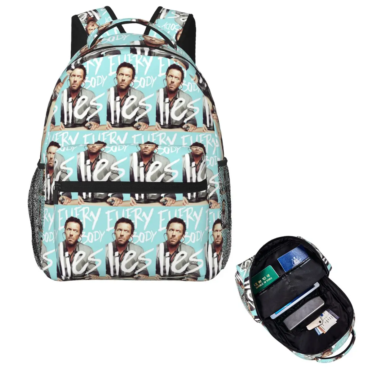 Every Body Lies House MD Student Backpack School Bag Hiking Travel Daypack for Men Women Fashion Bookbag Shoulder Bags
Every Body Lies House MD Student Backpack School Bag Hiking Travel Daypack for Men Women Fashion Bookbag Shoulder Bags