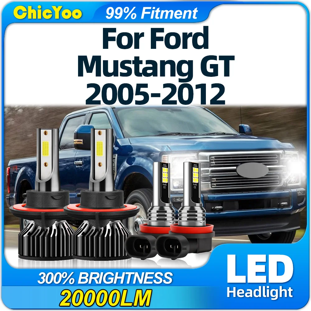 40000LM LED Headlight Bulbs 240W High Low Beam Car Fog Lights 6000K 12V For Ford Mustang GT 2005-2007 2008 2009 2010 2011 2012
40000LM LED Headlight Bulbs 240W High Low Beam Car Fog Lights 6000K 12V For Ford Mustang GT 2005-2007 2008 2009 2010 2011 2012