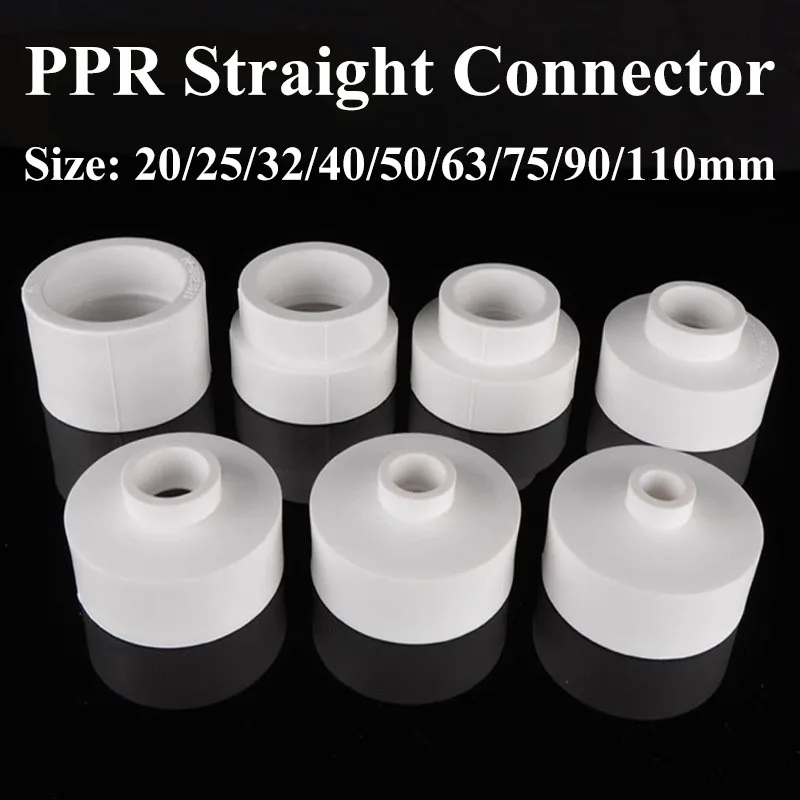 20/25/32/40/50/63/75/90/110mm PPR Straight Connector Reducing/Equal Water Pipe Fitting Hot Melt Joint Adapter Accessories
20/25/32/40/50/63/75/90/110mm PPR Straight Connector Reducing/Equal Water Pipe Fitting Hot Melt Joint Adapter Accessories