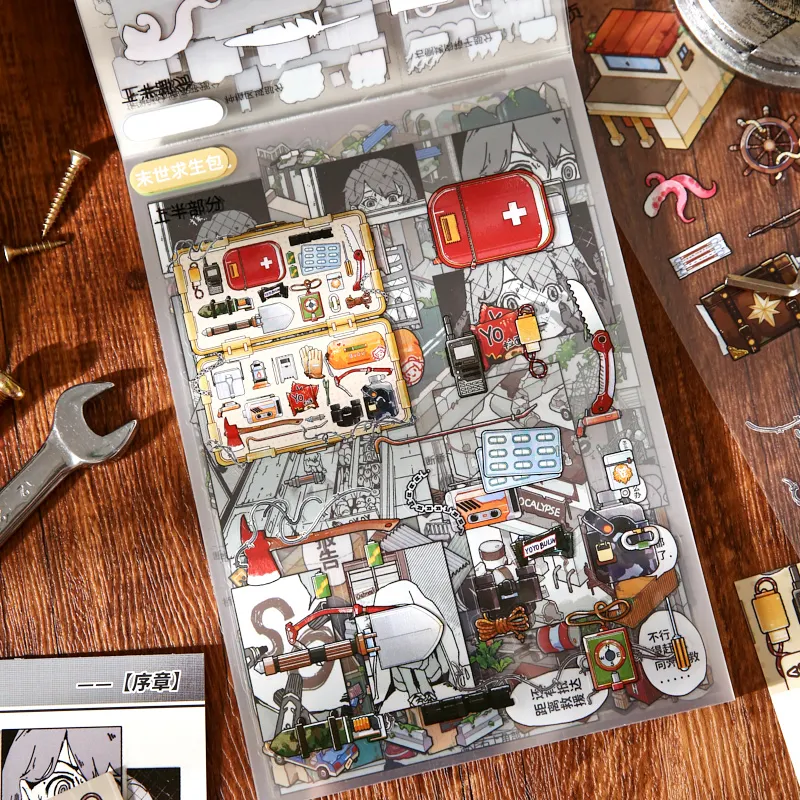 Набор наклеек JIAMEI 12-в-1 серии Final Century Yuan: креативные миниатюрные сцены в стиле аниме 2.5D для скрапбукинга и DIY-проектов
Набор наклеек JIAMEI 12-в-1 серии Final Century Yuan: креативные миниатюрные сцены в стиле аниме 2.5D для скрапбукинга и DIY-проектов