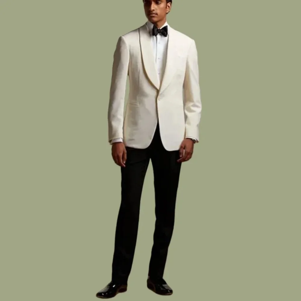 2025 Men's Business Suit Ivory White Jacket With Collar Suitable For Weddings Banquets Beach Meetings Only 1 Jacket
2025 Men's Business Suit Ivory White Jacket With Collar Suitable For Weddings Banquets Beach Meetings Only 1 Jacket