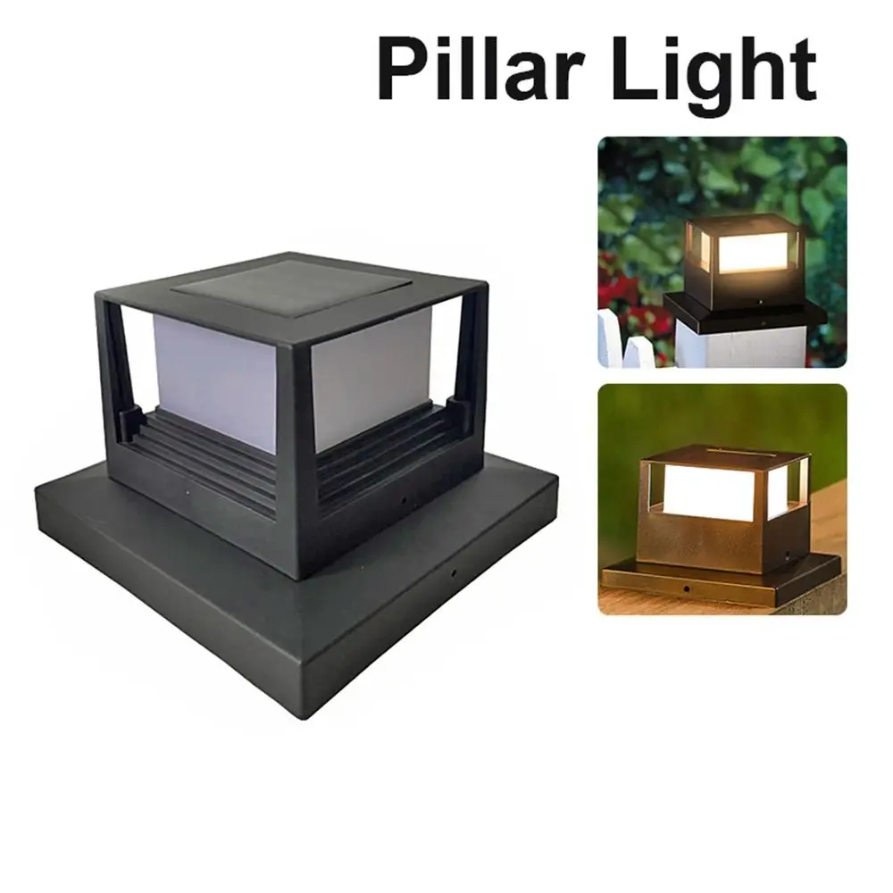 Deck Cap Square Fence Gate Pillar Lamp Solar Powered Waterproof Fence Post Light LED Lighting Villa Column Lamp Courtyard
Deck Cap Square Fence Gate Pillar Lamp Solar Powered Waterproof Fence Post Light LED Lighting Villa Column Lamp Courtyard