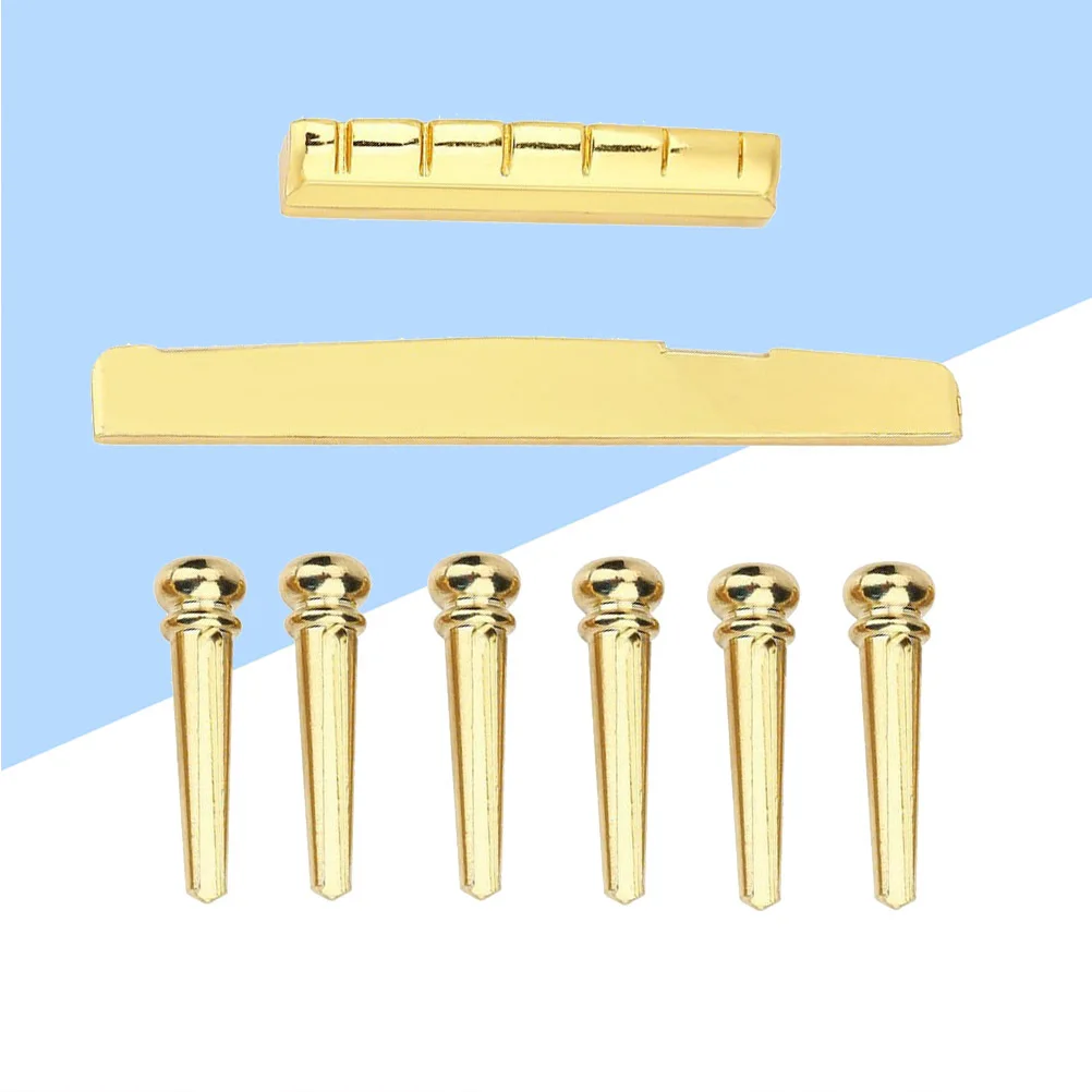 6pcs Brass Bridge Saddle Nut For 6 String Folk Guitar Replacement Golden Durable Metal Upgrade Kit Enhanced Sound Projection
6pcs Brass Bridge Saddle Nut For 6 String Folk Guitar Replacement Golden Durable Metal Upgrade Kit Enhanced Sound Projection
