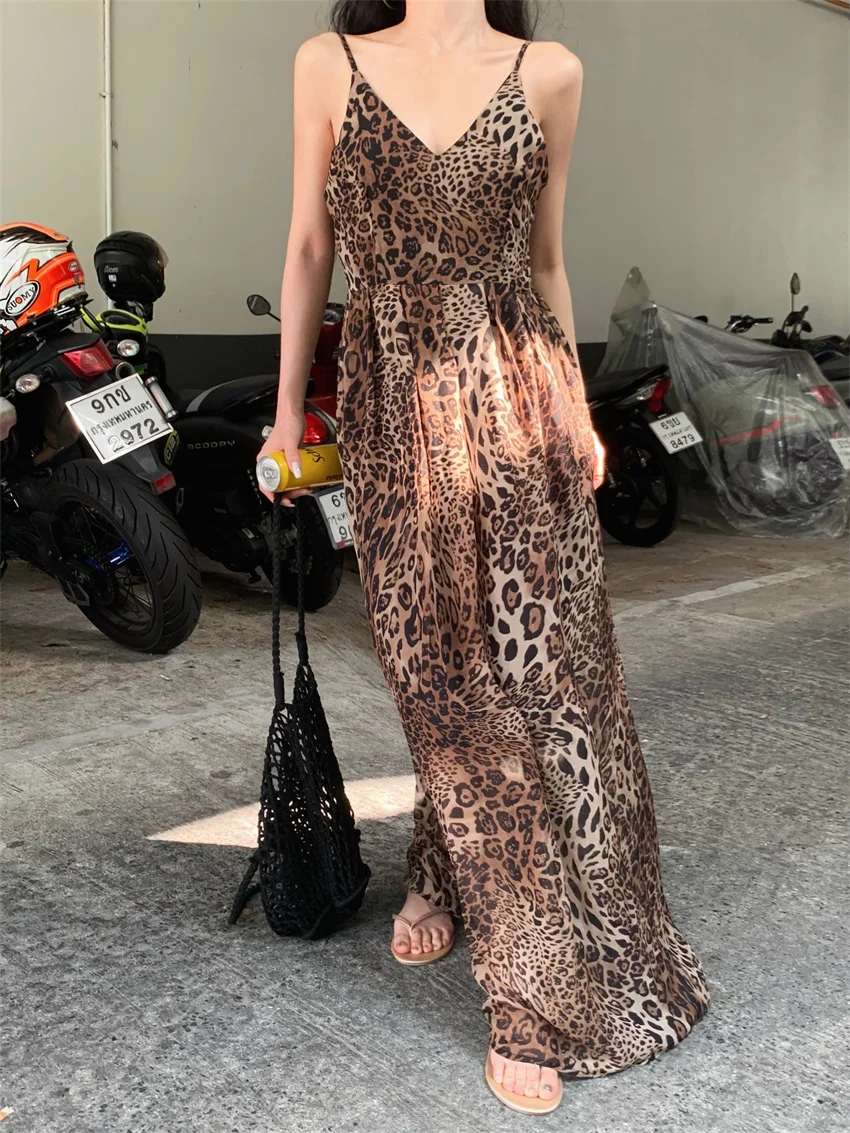 PLAMTEE Chiffon Slip Dress Women Summer Animal Printed Chic 2024 Sexy Vintage Slim New Casual Office Lady Vacation Leopard
PLAMTEE Chiffon Slip Dress Women Summer Animal Printed Chic 2024 Sexy Vintage Slim New Casual Office Lady Vacation Leopard