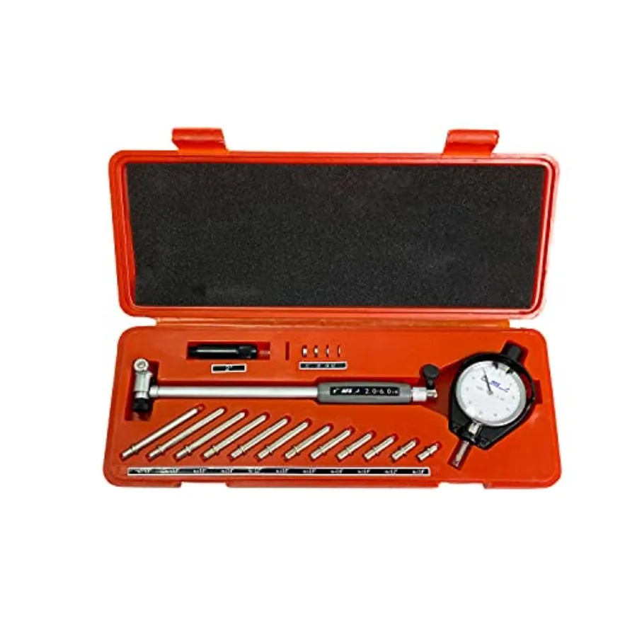 R Dial Indicator Bore Gage Set - 0.0005" Graduation (2"-6" Range)
R Dial Indicator Bore Gage Set - 0.0005" Graduation (2"-6" Range)