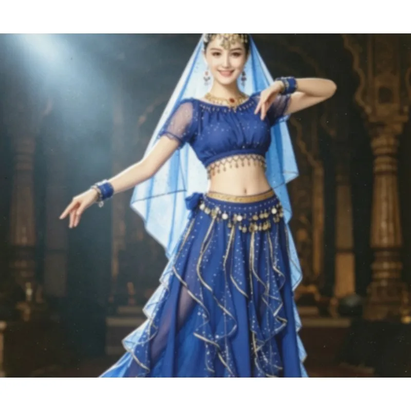 2026 New Belly Dance Outfit Sequined Crop Top & Pants for Cosplay Lightweight & Comfortable Ideal for Stage Show
2026 New Belly Dance Outfit Sequined Crop Top & Pants for Cosplay Lightweight & Comfortable Ideal for Stage Show