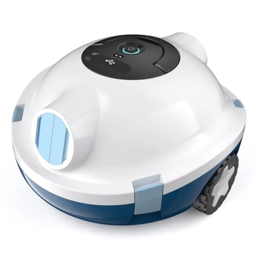 Cordless Robotic Pool Vacuum for Above Ground Inground Pools, ABS Plastic, Blue, 130-Min Runtime, Powerful Suction, Self-Parkin
Cordless Robotic Pool Vacuum for Above Ground Inground Pools, ABS Plastic, Blue, 130-Min Runtime, Powerful Suction, Self-Parkin
