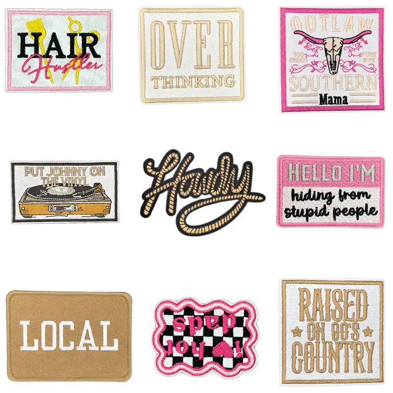 Cute Emblem Clothing Accessories Badge Sticker Embroidered Embroidery Sticker Iron-on Patches
Cute Emblem Clothing Accessories Badge Sticker Embroidered Embroidery Sticker Iron-on Patches