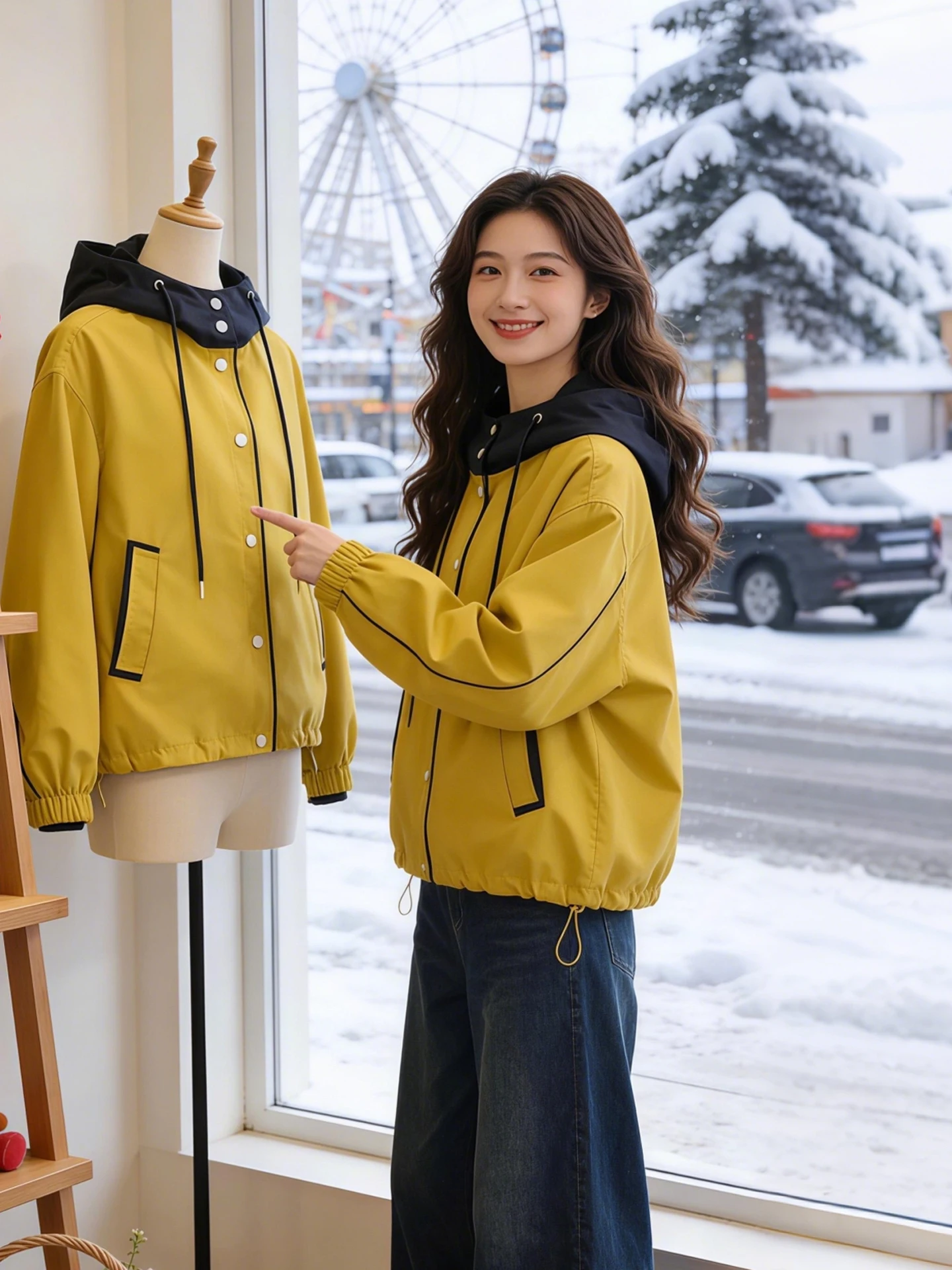 Spring Fashion Women's Loose Casual Coat Color Block Hooded Versatile Outerwear Commute Style Standard Fit Short Sleeve Zipper
Spring Fashion Women's Loose Casual Coat Color Block Hooded Versatile Outerwear Commute Style Standard Fit Short Sleeve Zipper