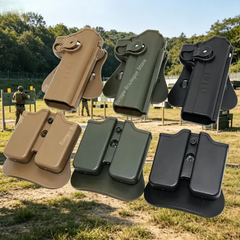 1911 Style Waist Holster with Magazine Pouch Portable Carry Bag Outdoor Model Accessories for Collection Cosplay Props
1911 Style Waist Holster with Magazine Pouch Portable Carry Bag Outdoor Model Accessories for Collection Cosplay Props