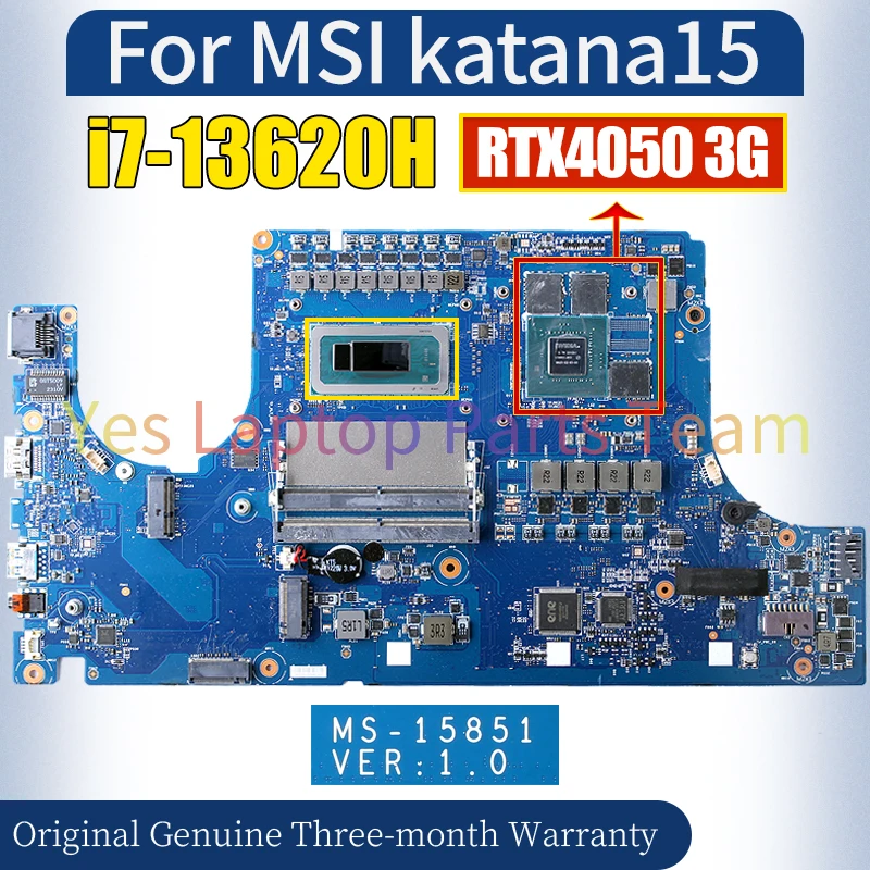 Материнская плата для ноутбука MSI katana15, SRMJ0 MS-15851 RTX4050 3G 100% протестированная материнская плата для ноутбука
Материнская плата для ноутбука MSI katana15, SRMJ0 MS-15851 RTX4050 3G 100% протестированная материнская плата для ноутбука