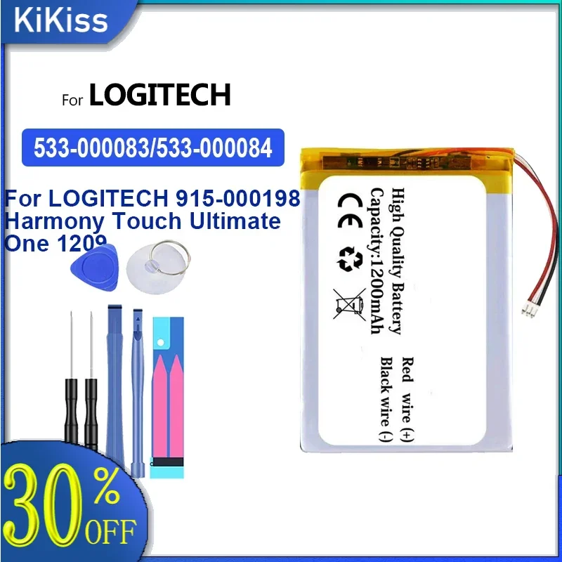 Remote Control Battery 533-000083 533-000084 1100mAh For Logitech 915-000198 For Harmony Touch Ultimate One 1209
Remote Control Battery 533-000083 533-000084 1100mAh For Logitech 915-000198 For Harmony Touch Ultimate One 1209