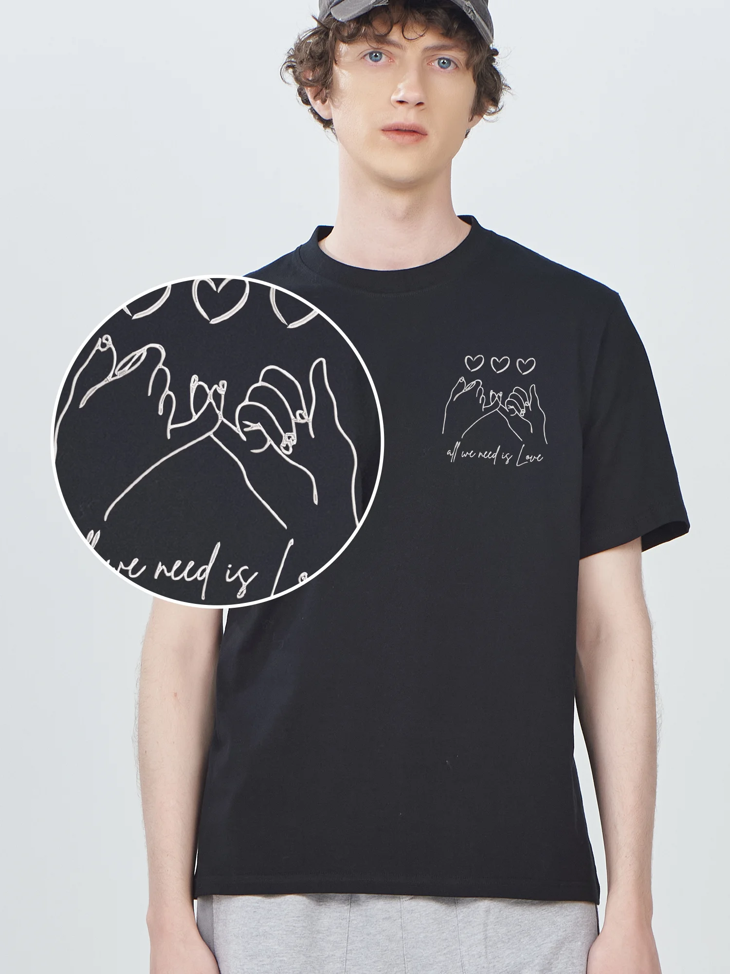 All We Need Is Love Embroidered Short Sleeve Funny T Shirts Cotton Breathable Camiseta Hombre Unisex Women Men
All We Need Is Love Embroidered Short Sleeve Funny T Shirts Cotton Breathable Camiseta Hombre Unisex Women Men