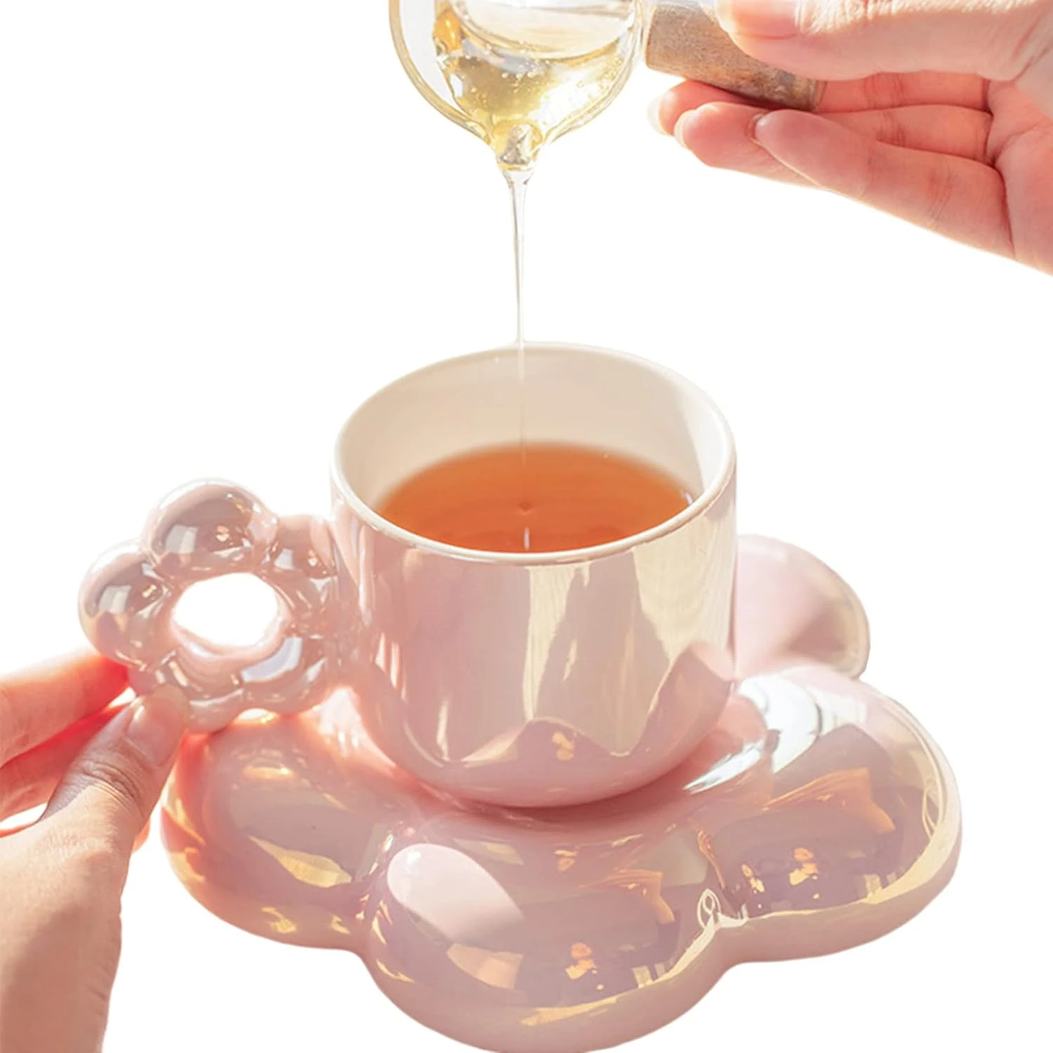 Elegant and Exquisite White Ceramic Latte and Tea Cup Set: Perfect 300ml Office Mug with Charming Girlish Appeal, Ideal Gifts fo
Elegant and Exquisite White Ceramic Latte and Tea Cup Set: Perfect 300ml Office Mug with Charming Girlish Appeal, Ideal Gifts fo