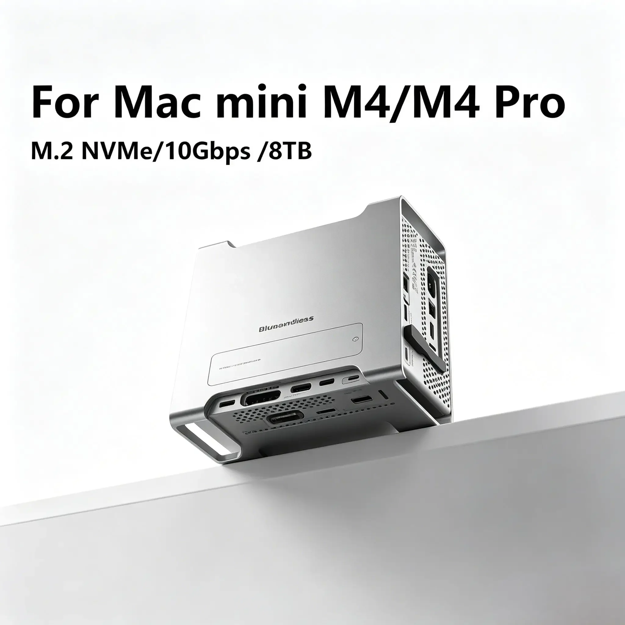 Mac Mini M4/M4 Pro Stand, Built‑in M.2 NVMe SSD Enclosure, 10Gbps Type‑C Hub, 4K 60Hz HDMI, SD4.0/TF4.0 Card Reader
Mac Mini M4/M4 Pro Stand, Built‑in M.2 NVMe SSD Enclosure, 10Gbps Type‑C Hub, 4K 60Hz HDMI, SD4.0/TF4.0 Card Reader