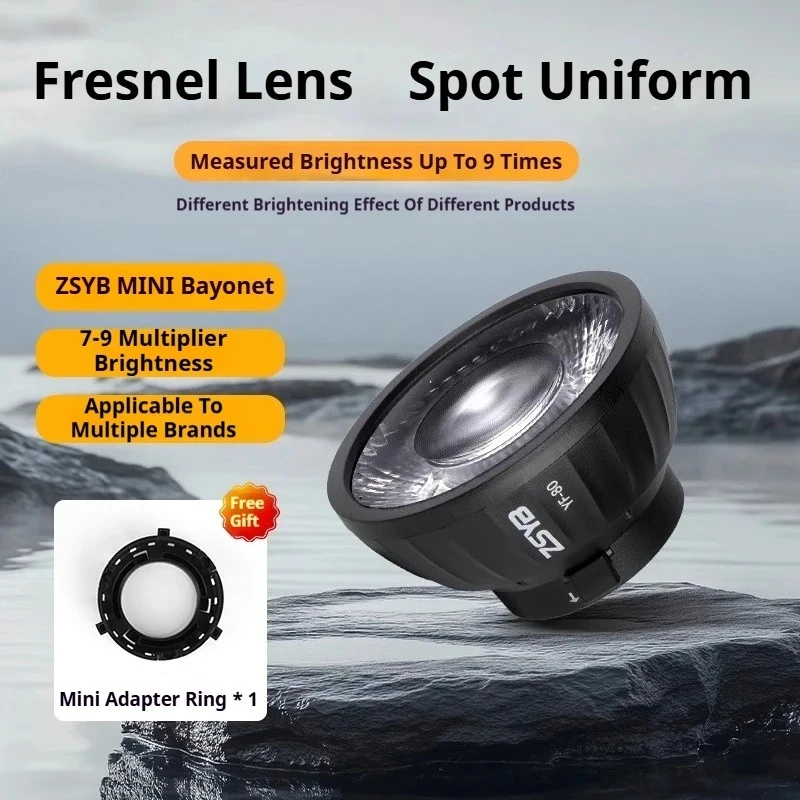 ZSYB YF-80 линза Френеля 9-кратный яркий эффект, крепление Baorong, линза Френеля, подходит для S100 W120B CX100, крепление потенциометра
ZSYB YF-80 линза Френеля 9-кратный яркий эффект, крепление Baorong, линза Френеля, подходит для S100 W120B CX100, крепление потенциометра