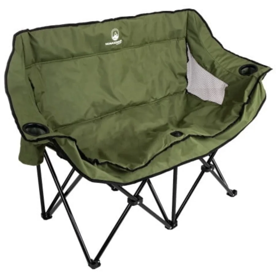 Outdoor Double Camping Chair - Camp Loveseat with Carry Bag, Olive
Outdoor Double Camping Chair - Camp Loveseat with Carry Bag, Olive