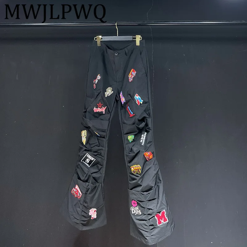 MWJLPWQ Pleated Design Loose Casual Trousers High Street Autumn Men Spliced Patch Niched Slimming Flared Pants 2025 New 11796
MWJLPWQ Pleated Design Loose Casual Trousers High Street Autumn Men Spliced Patch Niched Slimming Flared Pants 2025 New 11796