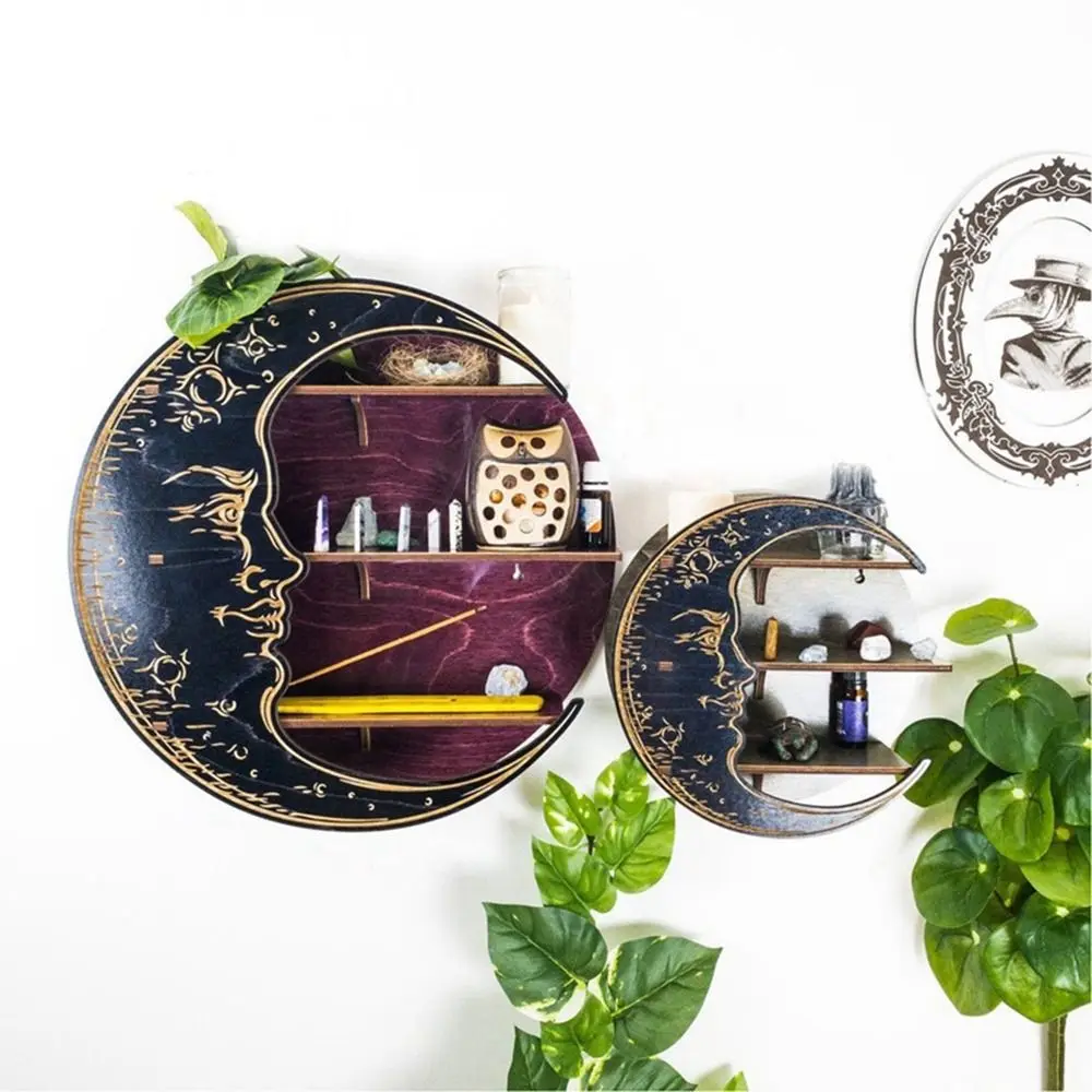 High-Quality 1Pcs Home Decor Gothic Floating Wall Mounted Essential Oil Rack Moon Shelf Stone Display Rack Ornament
High-Quality 1Pcs Home Decor Gothic Floating Wall Mounted Essential Oil Rack Moon Shelf Stone Display Rack Ornament