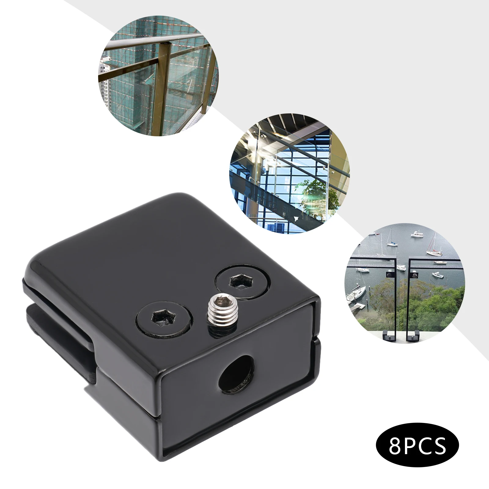 8PCS 4.3*2.4*4.8cm Generous Glass Clamp Clip Black Stainless Steel Glass Clamp Clip Square Modern
8PCS 4.3*2.4*4.8cm Generous Glass Clamp Clip Black Stainless Steel Glass Clamp Clip Square Modern