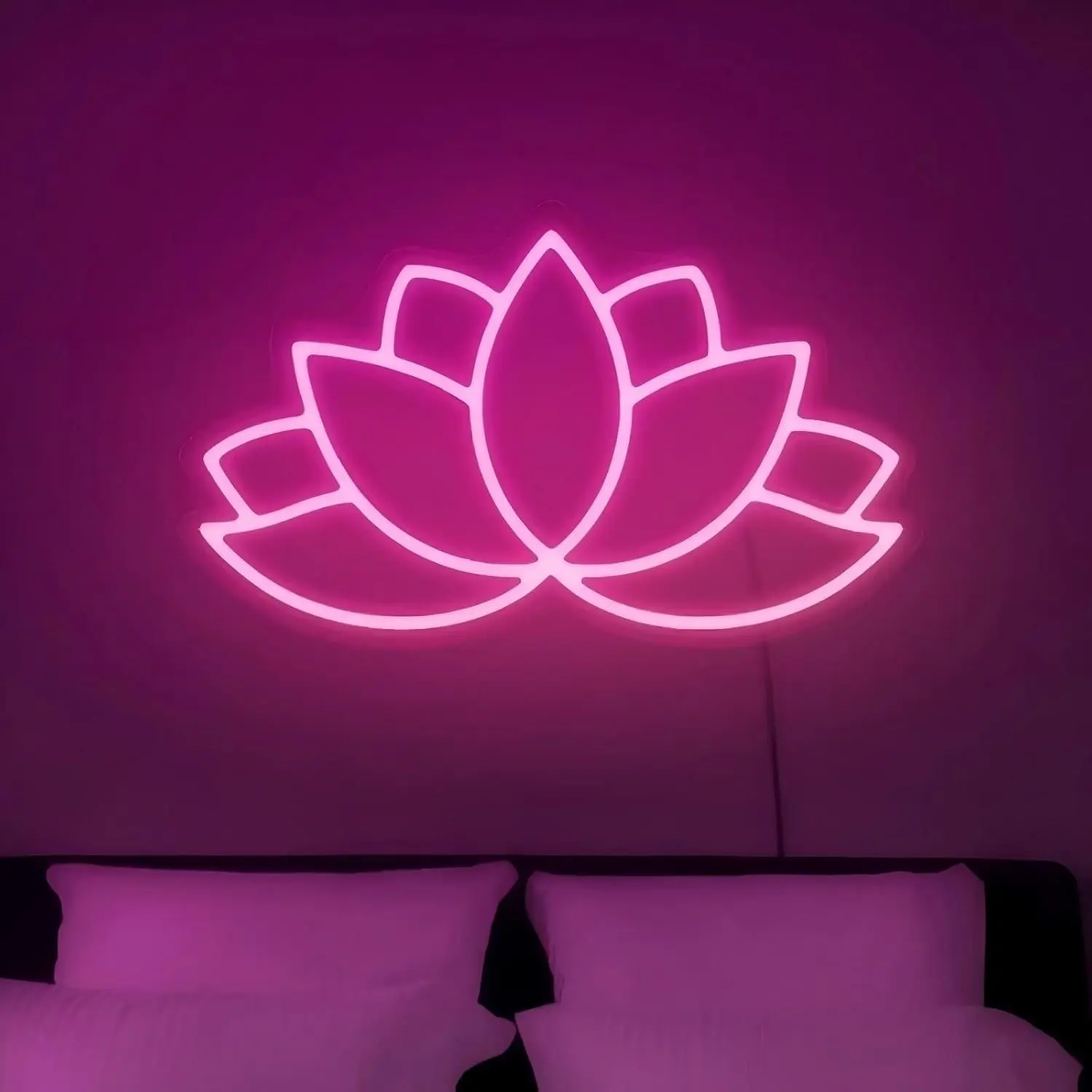 Lotus Neon Sign Wall Decor Modern dazzling colorful light, high-saturation, vibrant energy
Lotus Neon Sign Wall Decor Modern dazzling colorful light, high-saturation, vibrant energy