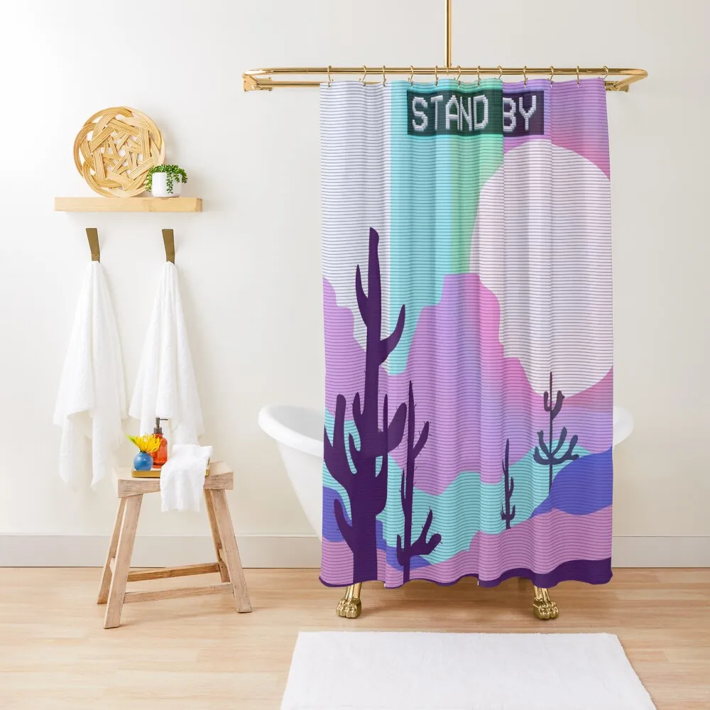 NEON DESERT "STAND BY" Vaporwave Shower Curtain For Bathroom Waterproof Fabric Shower Curtain
NEON DESERT "STAND BY" Vaporwave Shower Curtain For Bathroom Waterproof Fabric Shower Curtain
