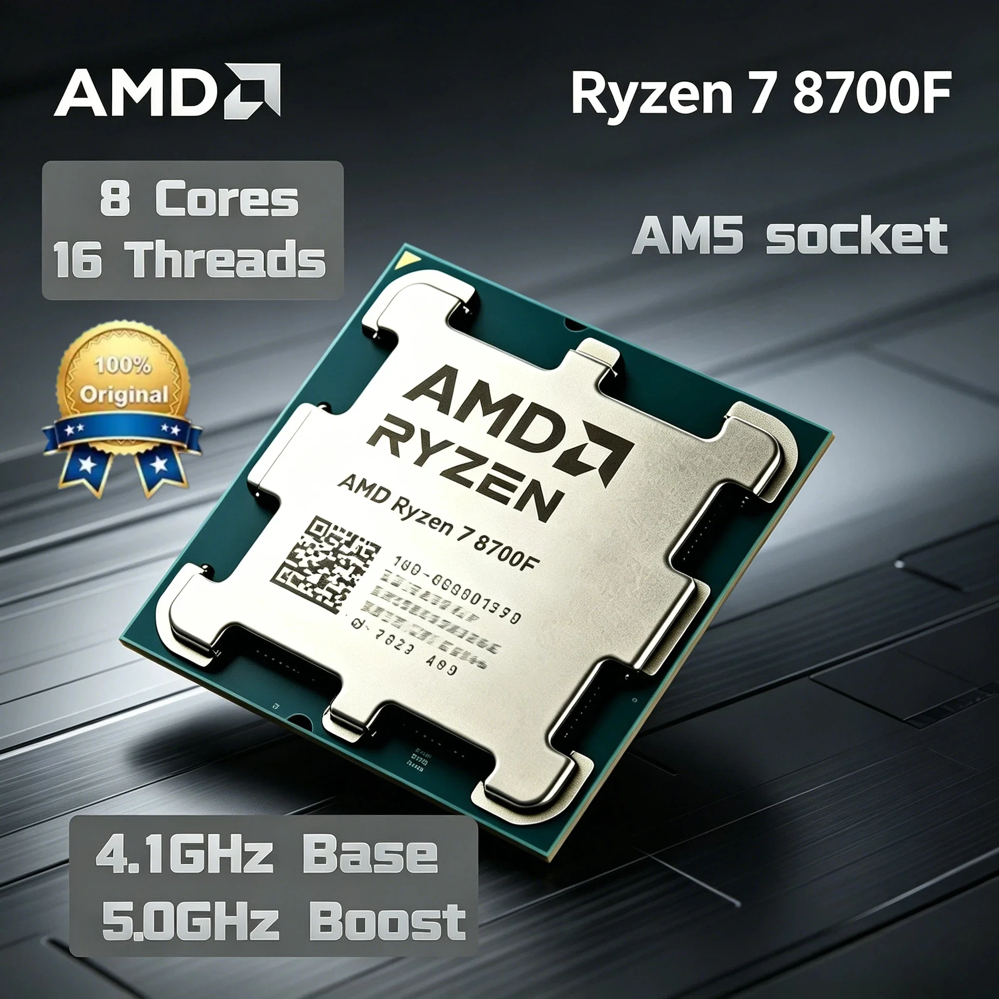 AMD Ryzen 7 8700F 65W 4nm L3 16M 4.1GHz 8-Core 16-Thread Gaming Processor DDR5 Socket AM5 Radeon Graphics Pro Max
AMD Ryzen 7 8700F 65W 4nm L3 16M 4.1GHz 8-Core 16-Thread Gaming Processor DDR5 Socket AM5 Radeon Graphics Pro Max