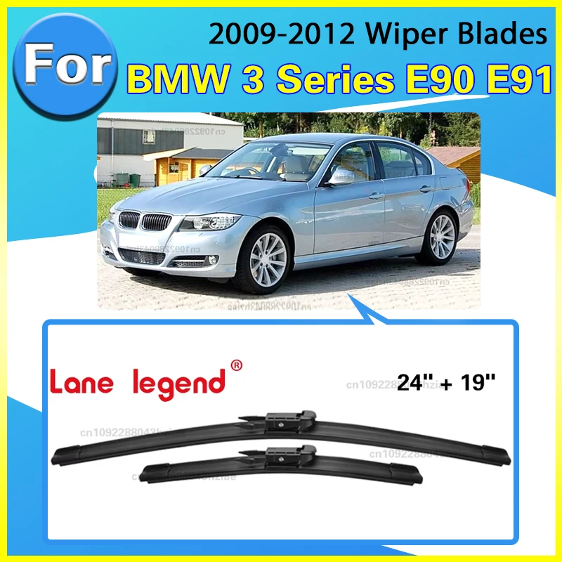 OEM Fit / Quiet Wipe / All-Season Wiper Blades For BMW 3 Series E90 E91 Facelift 2009-2012 2010 2011 Windshield Wipers 24"+19"
OEM Fit / Quiet Wipe / All-Season Wiper Blades For BMW 3 Series E90 E91 Facelift 2009-2012 2010 2011 Windshield Wipers 24"+19"