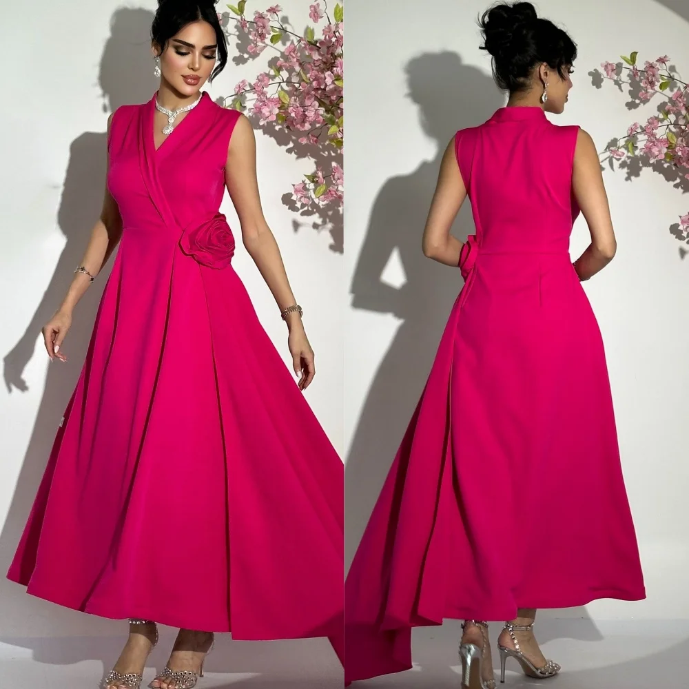 Fashion Casual Jersey Handmade Flower Pleat A-line V-neck Midi Dresses Prom Dresses Modern Style Sizes Available Matching Sexy
Fashion Casual Jersey Handmade Flower Pleat A-line V-neck Midi Dresses Prom Dresses Modern Style Sizes Available Matching Sexy