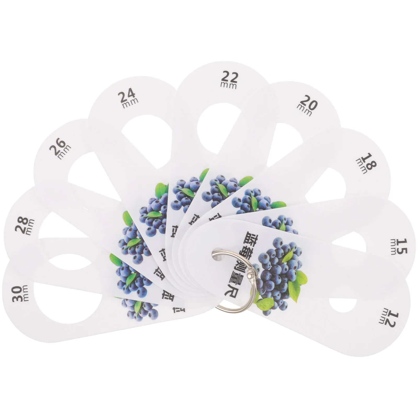 Blueberry Cherry Ruler Gauge Tool Cherry Measuring Tool for Fruit Measuring Ruler Size Classification Plastic
Blueberry Cherry Ruler Gauge Tool Cherry Measuring Tool for Fruit Measuring Ruler Size Classification Plastic