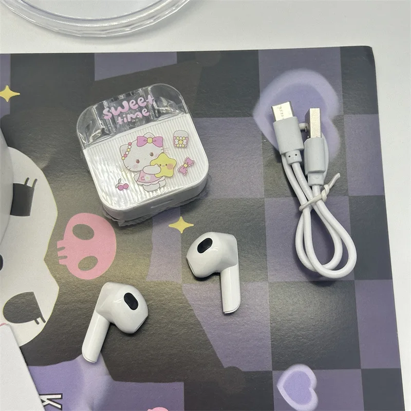 Cartoon Sanrio Kuromi Wireless Bluetooth Headphone Noise Reduction Sports Earphone Smart Touch Headset Long-Lasting Headphones
Cartoon Sanrio Kuromi Wireless Bluetooth Headphone Noise Reduction Sports Earphone Smart Touch Headset Long-Lasting Headphones