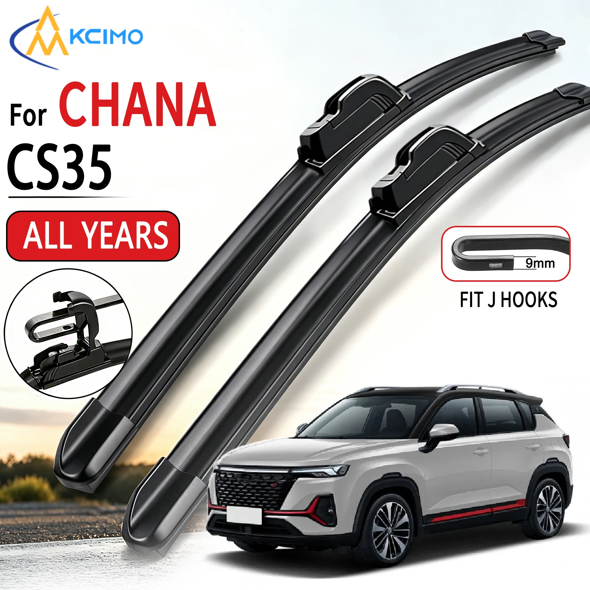 For Chana CS35 All Years Car Front Wiper U-Shape Soft Rubber Boneless Wiper HD Silent Durable Wiper 22"+18"
For Chana CS35 All Years Car Front Wiper U-Shape Soft Rubber Boneless Wiper HD Silent Durable Wiper 22"+18"